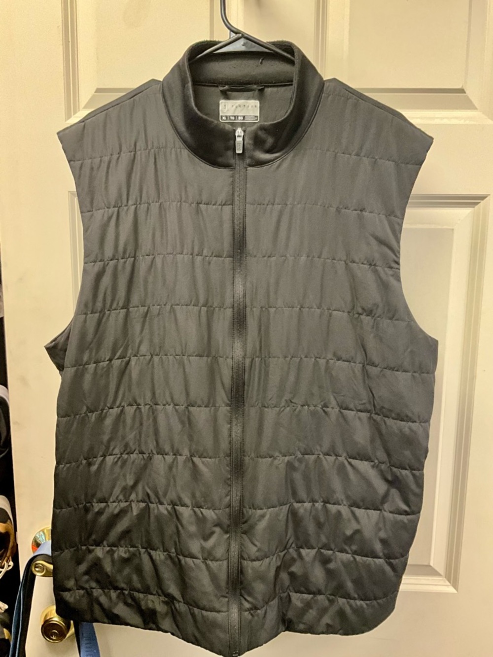 PGA Tour Men's Black Quilted Zip-Up Vest